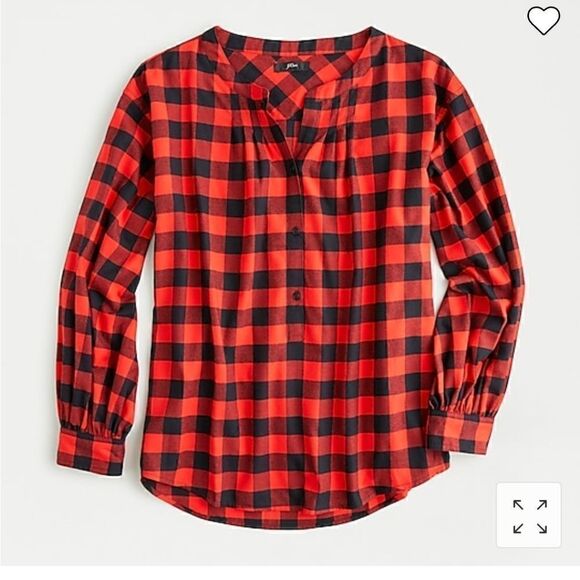 NWT J CREW Checked Flannel Shirt - Picture 4 of 9